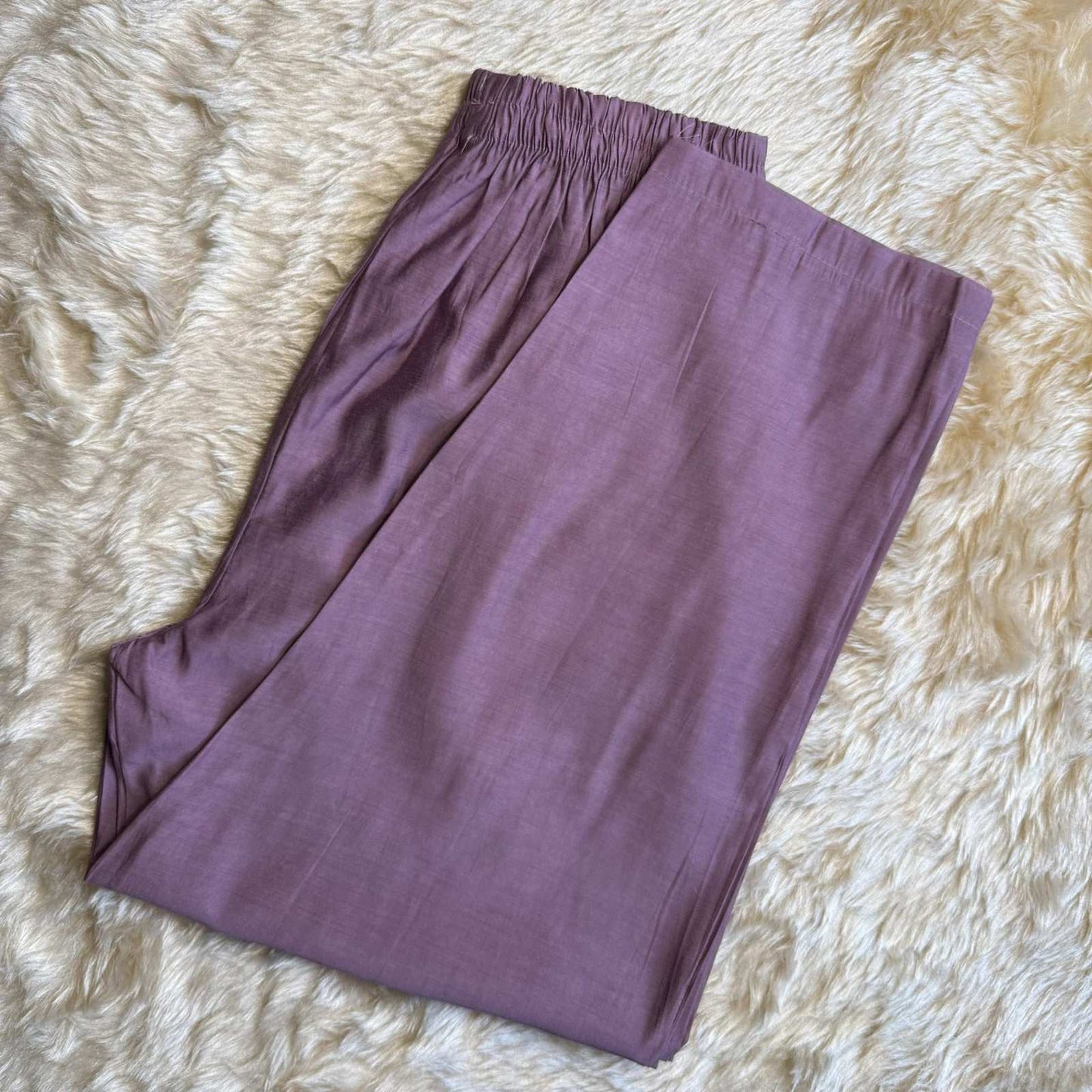 Lavender Embroidered Kurta Set with Printed Dupatta