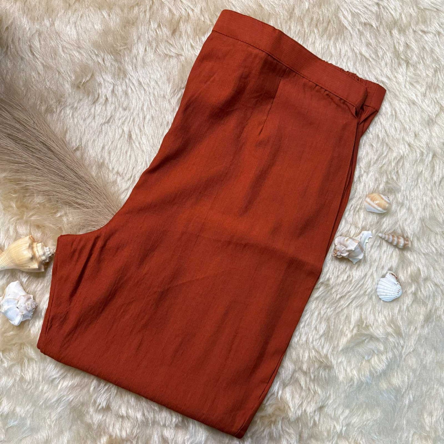 Rust Embroidered Kurta Set with Embroidered Dupatta